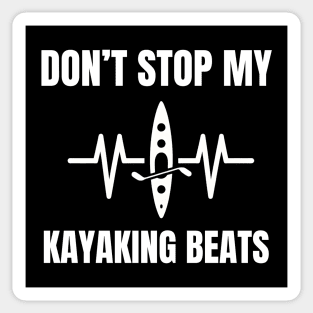 kayaking heartbeat Sticker